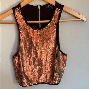 Holographic Sequin top from TopShop.